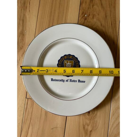 University of Norte Dame Plate America Brand STAMPED 10.5" Diameter MINT - Picture 4 of 5